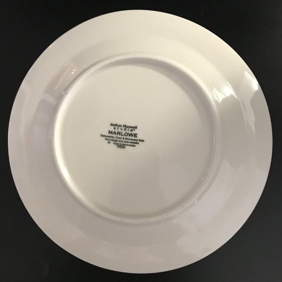 Lot of 8 Joshua Maxwell Marlowe OFF WHITE side plates 8 inches - Picture 2 of 4